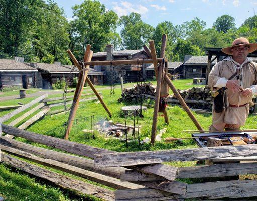 Tanner at Fort Boonesborough