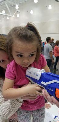 Erie Foam Dart League target shootout at Kid's Fest