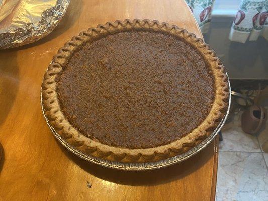 Homemade sweet potato pie.