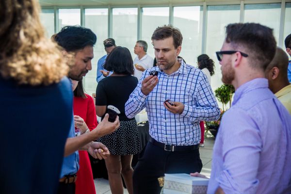 Corporate Catering Rooftop Birthday Celebration