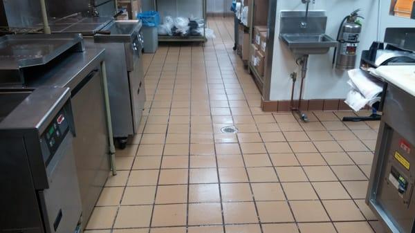 Deep scrub of tile and grout