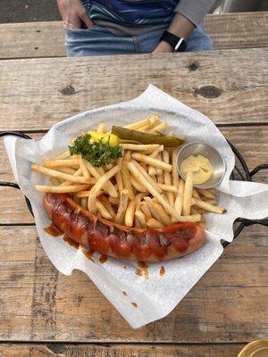 Curry Wurst and French Fries