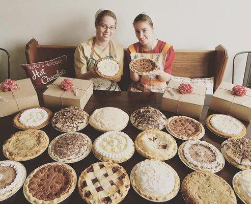 18 pie order! Wow!