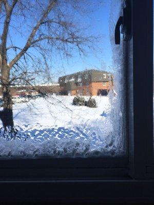 It's ice inside the window