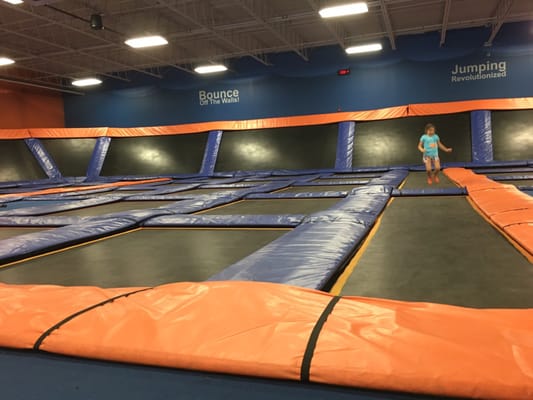 Trampoline area