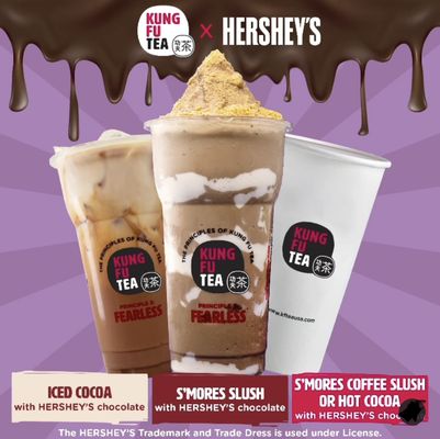 Hershey made drink with favorite chocolate favored slushy and Coca!