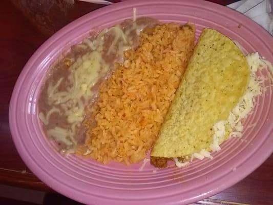 kids taco plate