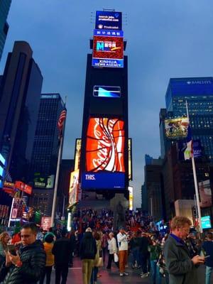 Time Square has never slept.