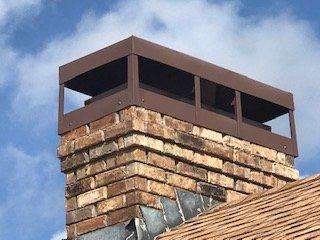 Custom Chimney Cap we built and installed in Mineola, TX