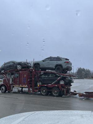 My Rav4 got delivered quicker then our moving truck.