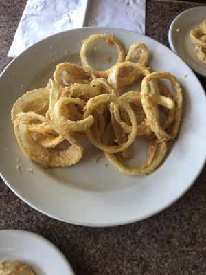 Onion rings were very good.