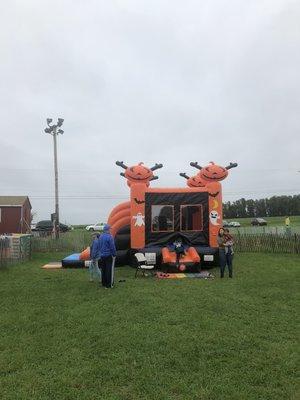 Halloween combo slide inflatable