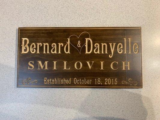 Wedding Wall Plaque