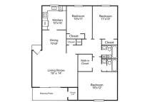 Three bedroom/Two bath 1475 Sq. Feet