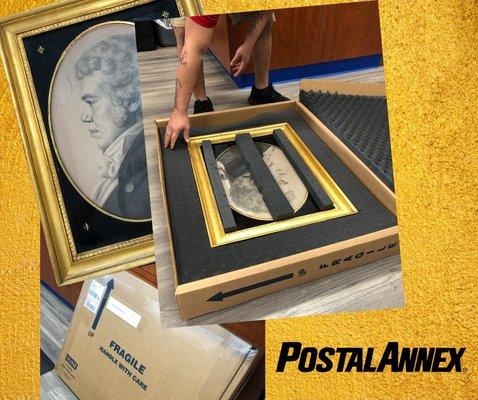 Car parts, bicycles, and even a 200 year-old painting - we ship it all!! Trust our trained staff to securely pack your prized posessions.