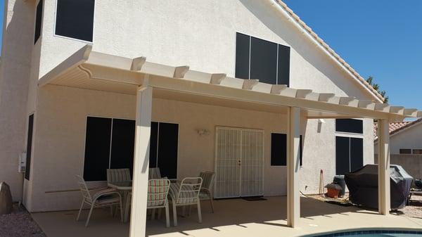 New Solar Screen and Patio Cover