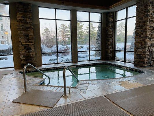 Indoor Hot Tub in Winter