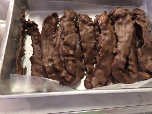 Chocolate covered bacon