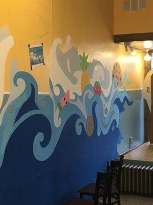 Mural in progress