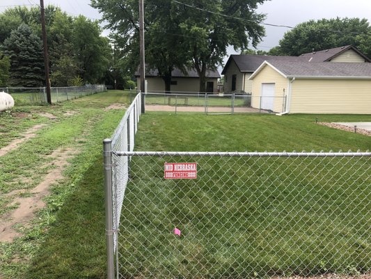 Chain link fence