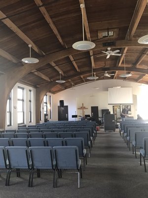 Our new sanctuary-- ready for services!!