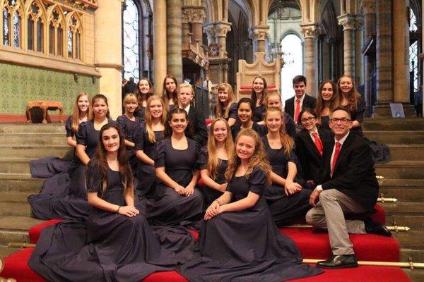 Singing in Canterbury Cathedral in England!