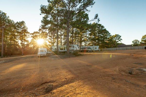 Sunset at The Pines at Bastrop RV Park | Bastrop, TX