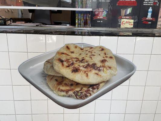 Pupusa display.