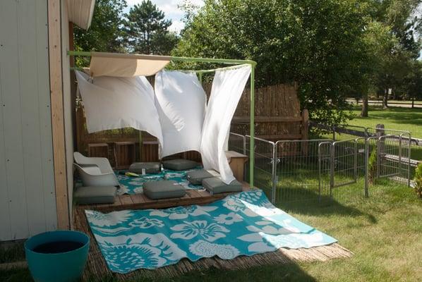 Reading Nook and Garden area