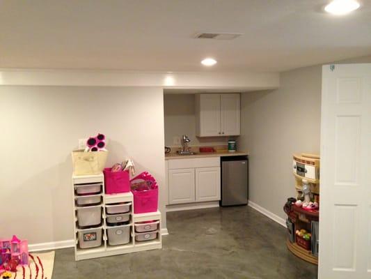 Small basement kitchen