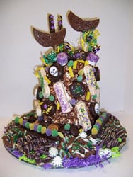 Mardi Gras Edible Centerpiece