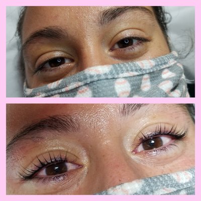 Lash Lift & Tint - Before & After WOW !! 
Lift, Curl & Tint Your Own Natural Lashes ! No Lash Extensions, No Costly Refills Every 2 Weeks !