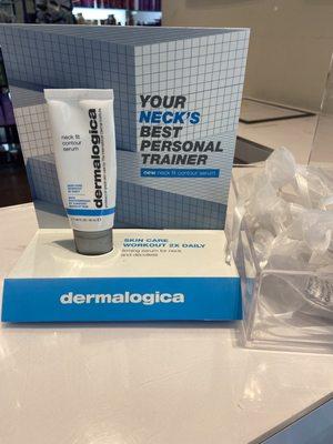 Dermalogica newest item. Neck tightening serum with a free samples right beside it