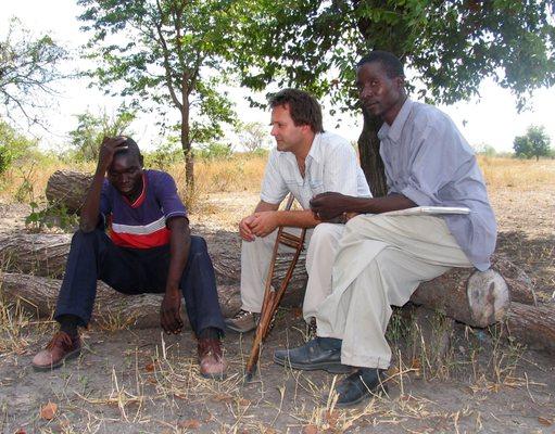 Patrick Atkinson, Founder and CEO of The GOD'S CHILD Project, working in Malawi, Africa 2005