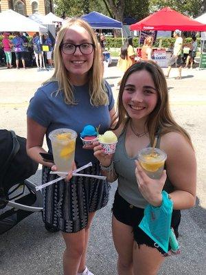 Lemon-aid is good but one can't pass up Italian ice. I wonder if you could mix them?!