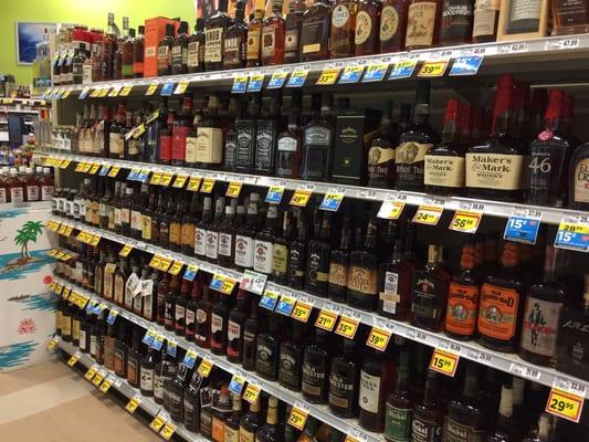 Nice bourbon/whiskey selection.