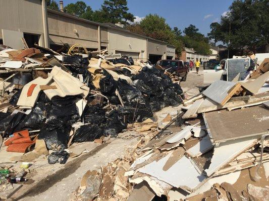 Working on Houston Hurricane Harvey floods.