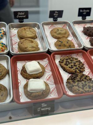 A selection of cookies at the newest Jordan's location