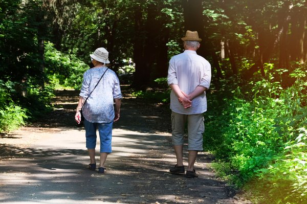 walking in nature