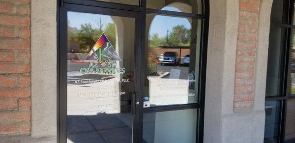 AZ Southwest CPA Services, PLLC front door.