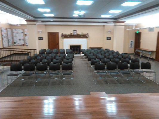 The Draughon Room in the lower level of the library.