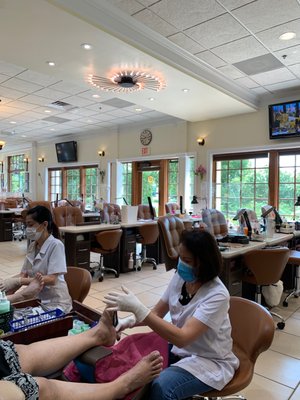 Pedicure area