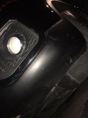 The hole in my bumper from the light they did not put in properly