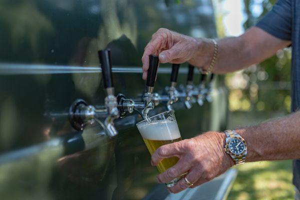 We can pour up to six different brews at your next event with our mobile taproom.