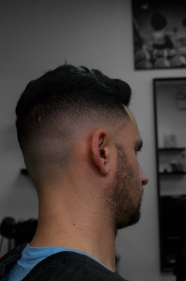 Mid skin fade