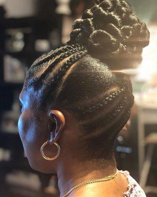 Natural Hair Nurturing Up-do!