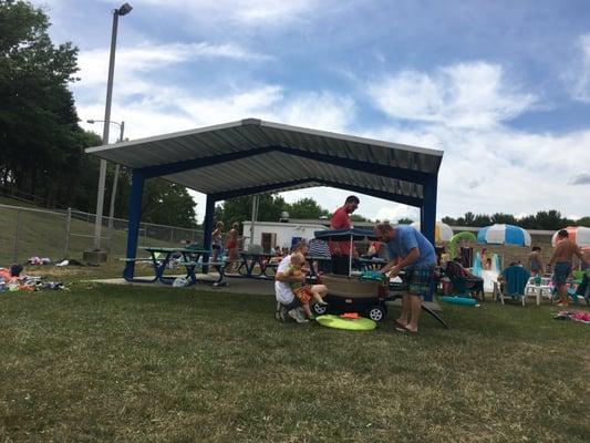 Covered picnic area