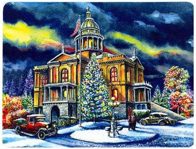 "Old Town Christmas" - The historic Courthouse in Auburn, CA