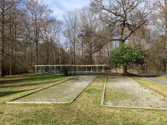 Bocce Ball and shuffle board