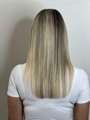 Brazilian blow out blonde hair